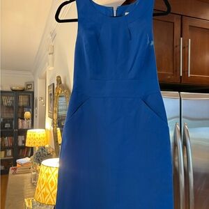J Crew Blue Sleeveless Dress